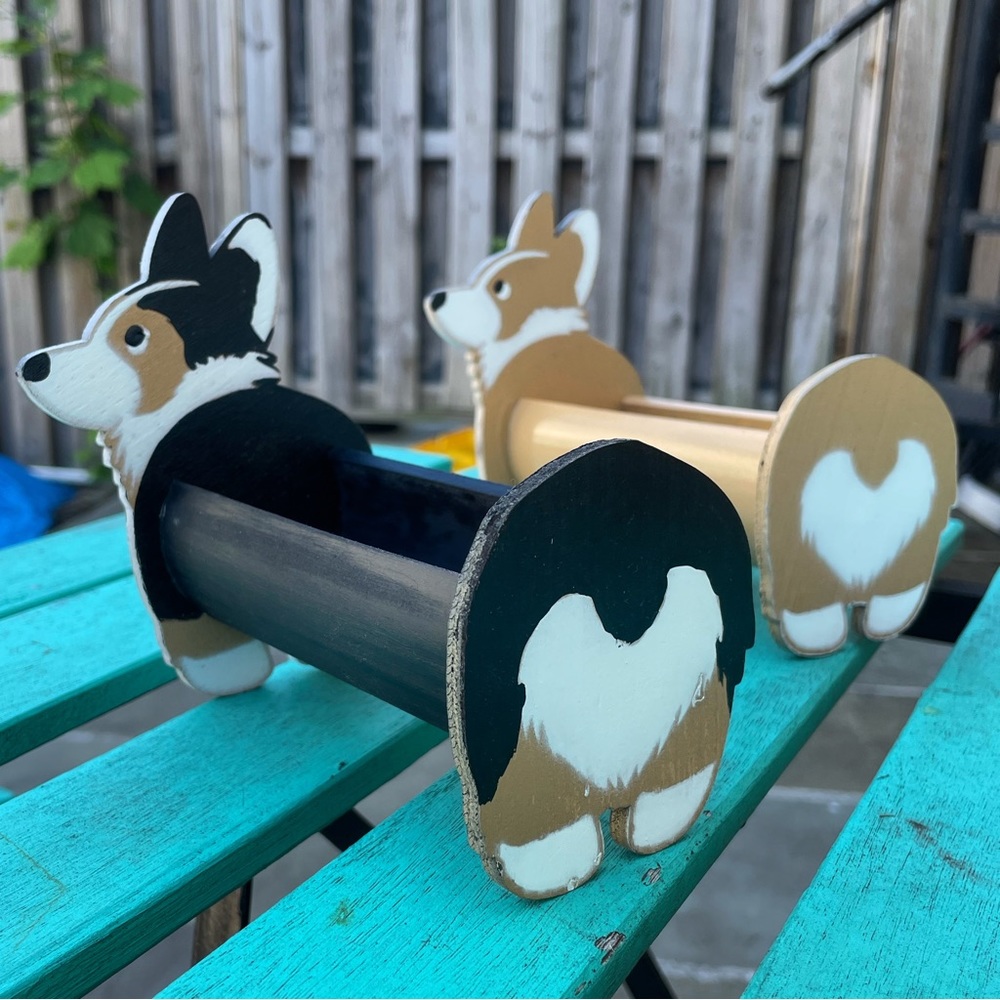 Handmade Mini Corgi Planters